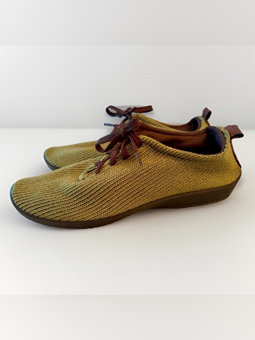 Arcopedico Shoes Womens 41 LS Walking Sneakers Lace Up Comfort Knit Green NEW